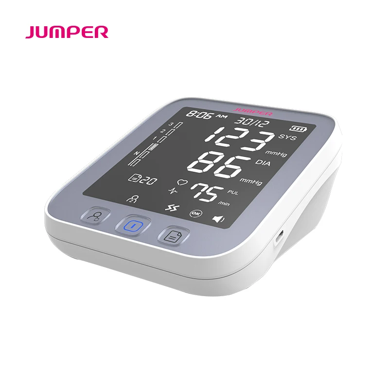 Автоматический цифровой верхний монитор артериального давления на руку пульсометр измеритель пульса тонометр Сфигмоманометры пульсометр - Цвет: No batteries