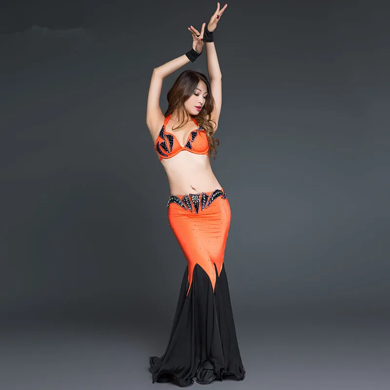 Bellydance swing baladi saidi восточные индийские танца живота алмазные танцевальные костюмы