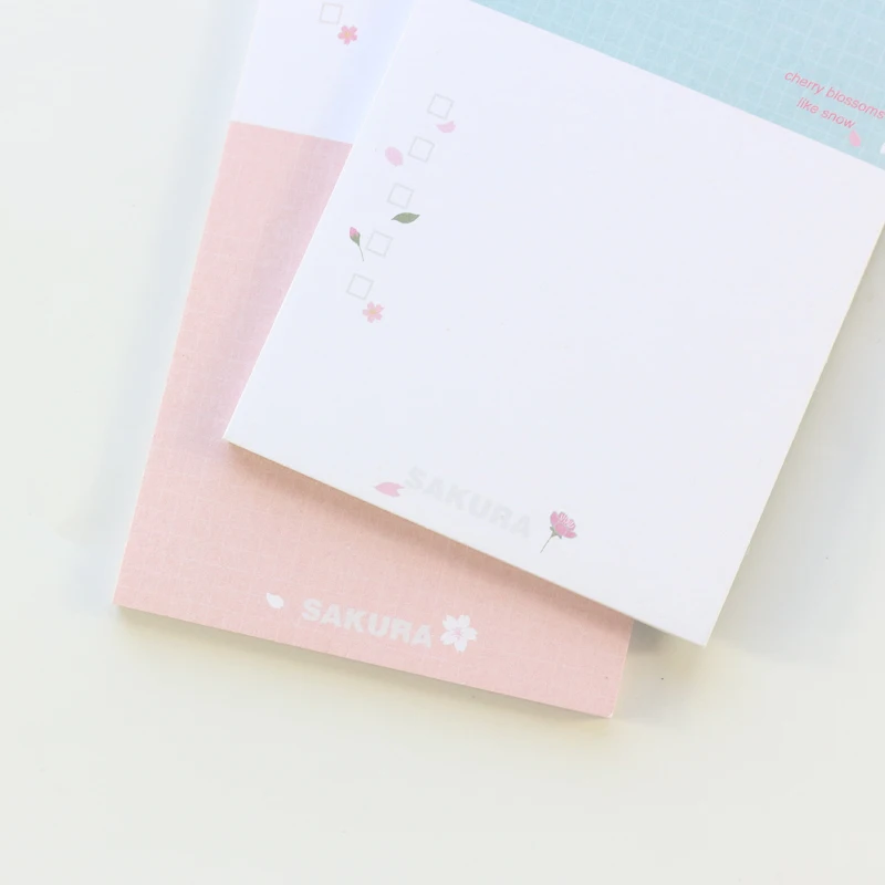Domikee Милый Мультфильм Cherry blossom тема Офис Школа memo pad набор канцелярские принадлежности, конфеты студентов блокнот, 30 шт
