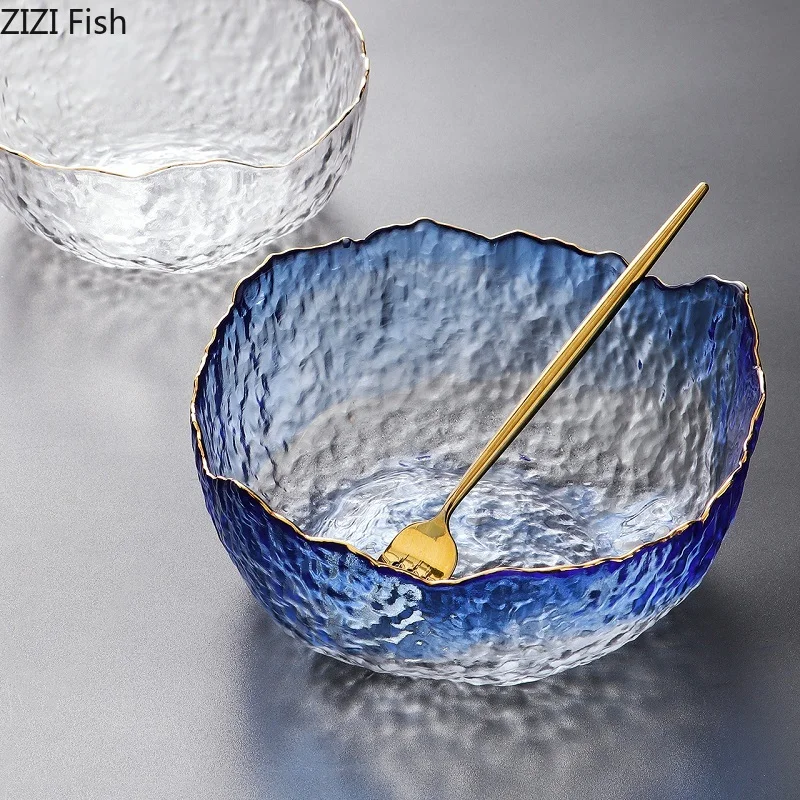 Стеклянный хрустальный поднос для фруктов нестандартная форма в европейском