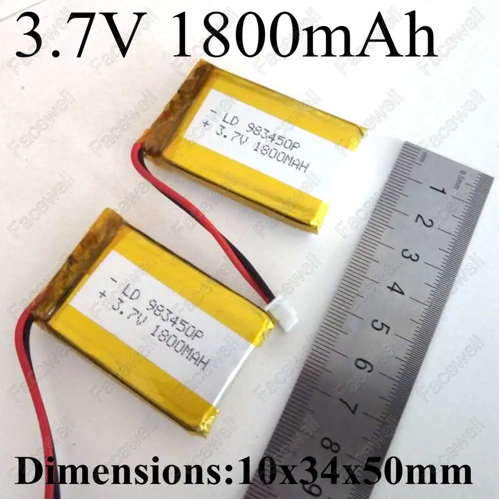 8 шт 1800mAh 3 7 V перезаряжаемые батареи литий полимерный аккумулятор для gps трекера mp3