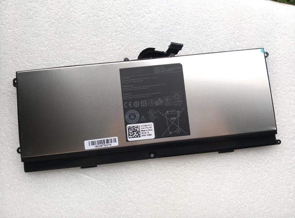 14,8 V 64Wh ноутбук Батарея для Dell XPS 15z L511Z OHTR7 0HTR7 NMV5C 0NMV5C 75WY2 075WY2