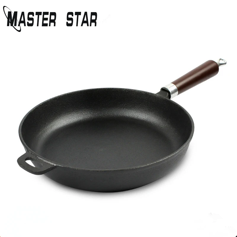 Мастер Звезда 24/26/28/30 см чугунные Woks для кухни общего использования газовой и