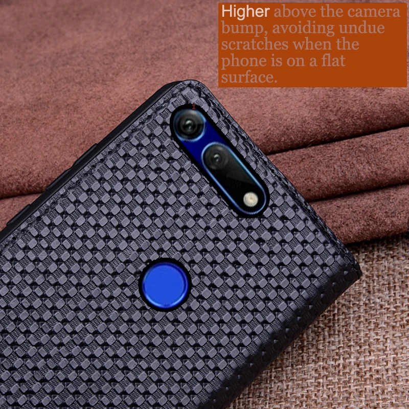 Чехол AIBOULLY для Huawei Honor V20 мягкий силиконовый чехол из натуральной кожи с откидной