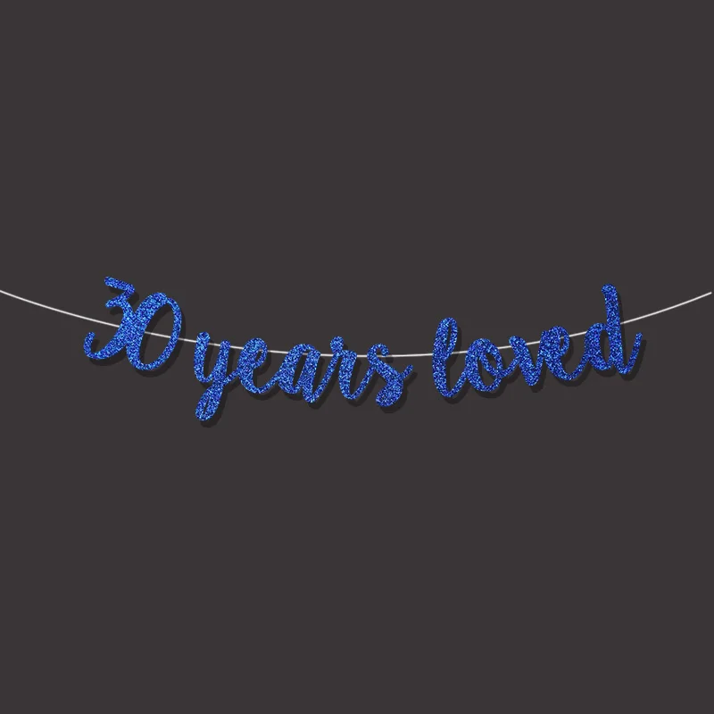 Баннер с надписью happy birthday 30 лет|Флажки вымпелы и конфетти| |