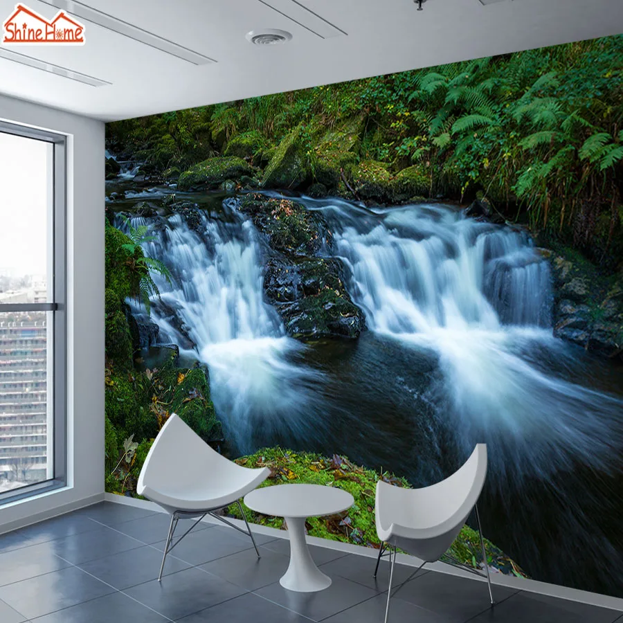 Настенная 3d Бумага для фотографий настенная бумажная с эффектом Водопад