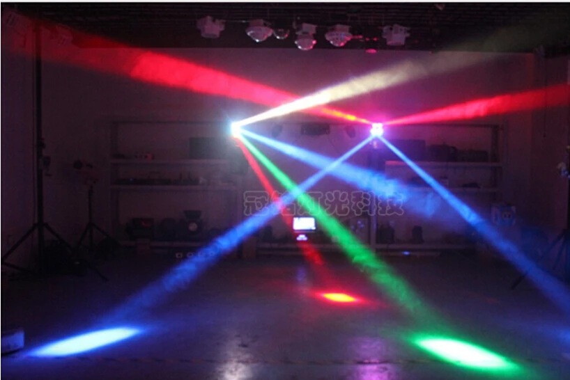 Мини LED Паук свет R2 G2 B2 W2 (rgbw 4in1) движущаяся голова луч света dmx512 управления