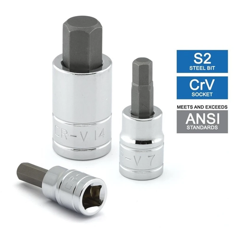 13 шт./компл. Heavy Duty Аллен SAE ключ, дюймовый стандарт шестигранный Набор торцевых головок с алмазным напылением для 3/" " 1/" " 1/" сверло адаптер