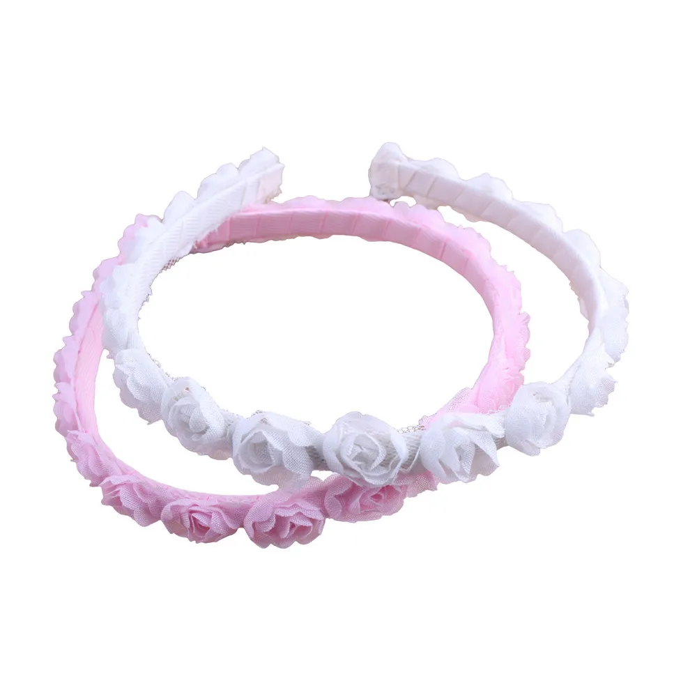 Fashion Headwear Girls Hair Band Floral Headbands Hairbands For Kids Handmade Accessories Diadema de pelo mujer A8 | Детская одежда и