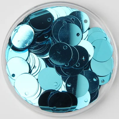 Light blue 10 мм многоцветный ПВХ плоские круглые разбросанные блестки швейные принадлежности "сделай сам" аксессуары для одежды Lentejuelas Para Coser 480 шт 20 г - Цвет: Light blue
