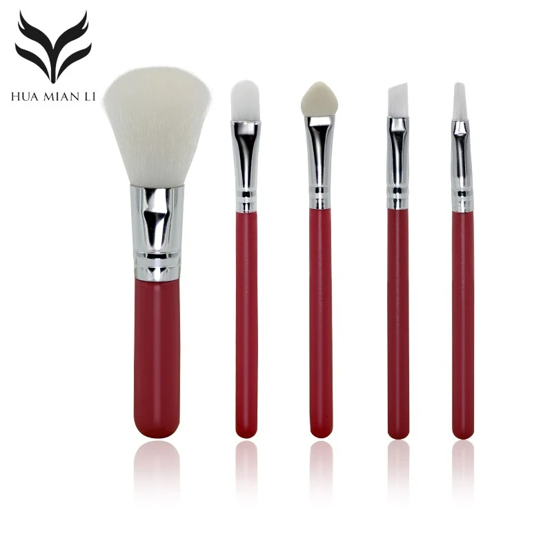 Набор Мини кистей для макияжа 5 шт./компл. портативные Косметические румяна кисть