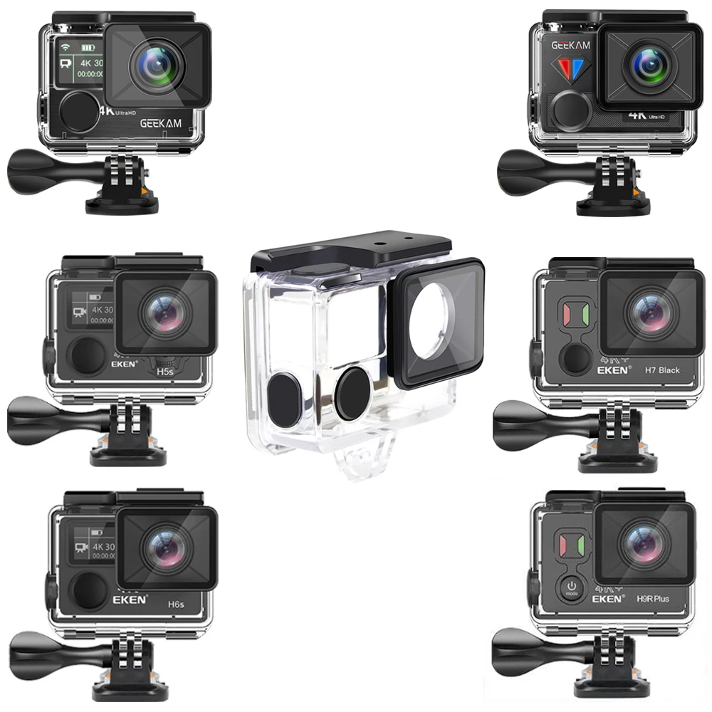 Аксессуары для экшн камеры подводный водонепроницаемый корпус чехол GEEKAM K3R/K3 T1 EKEN