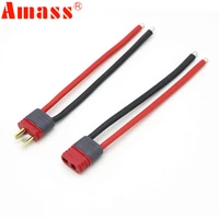 amass t plug connector male female with housing 10cm silicone wire 12awg fpv parts