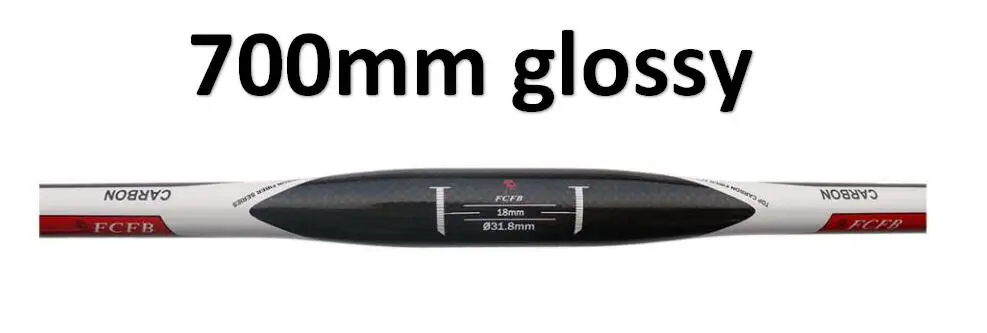 glossy 3K углеродный руль для велосипеда MTB, набор велосипедных подъемных/плоских рулей, углеродный Подседельный штырь, велосипедные горные части, подседельный штырь для шоссейного велосипеда - Цвет: glossy