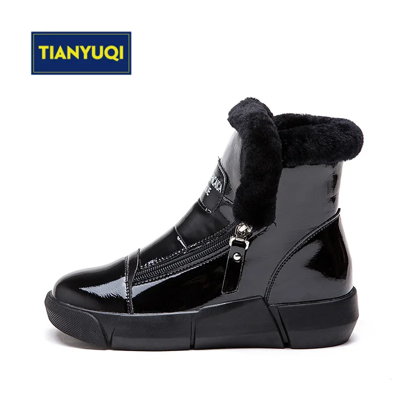 TIANYUQI/Женская Теплая обувь зимняя из хлопка теплая и красивая спортивная для