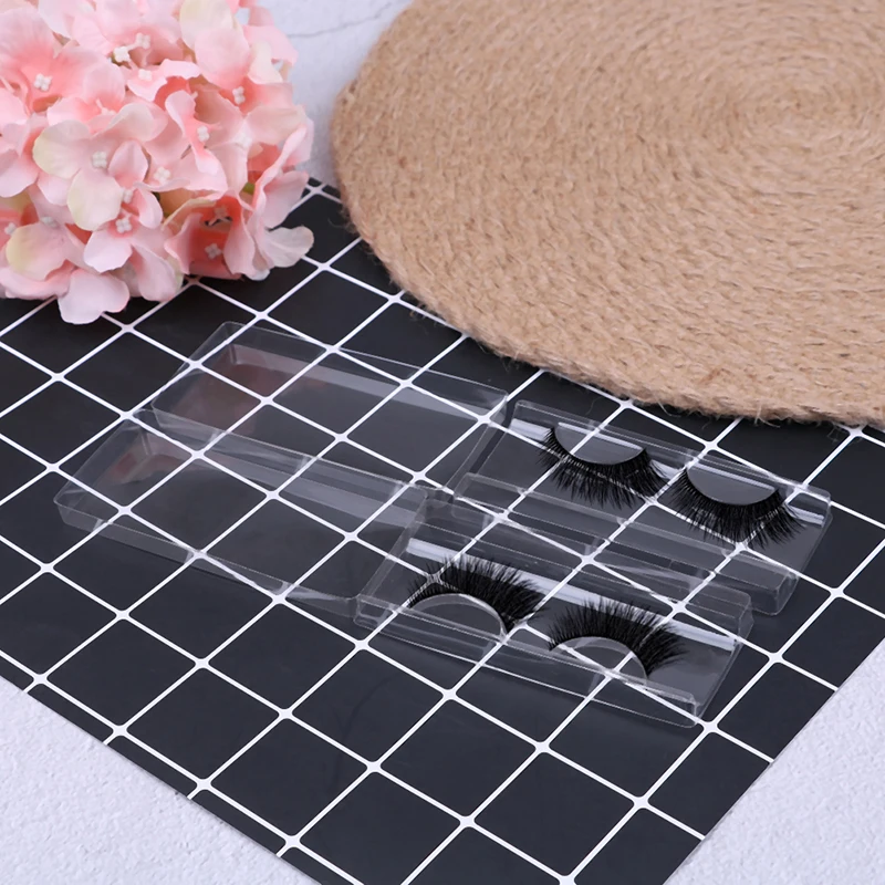 Портативный пластиковый контейнер для хранения накладных ресниц 10 шт. | Красота и