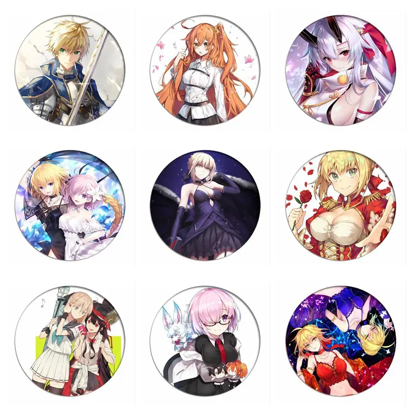 

Game Fate Grand Order Saber Cosplay Badge FGO Fujimaru Ritsuka Brooch Matthew Kyrielight Pins Collection Badges for Backpacks