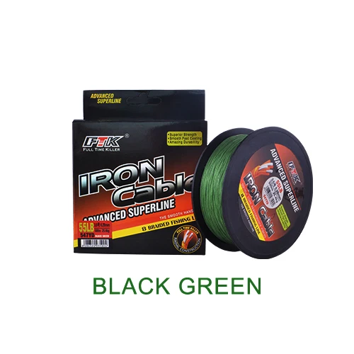 Dark green FTK супер 500 м 547YD леска вязальная леска 0,16 мм-0,4 мм peche a la mouche - Цвет: Dark green