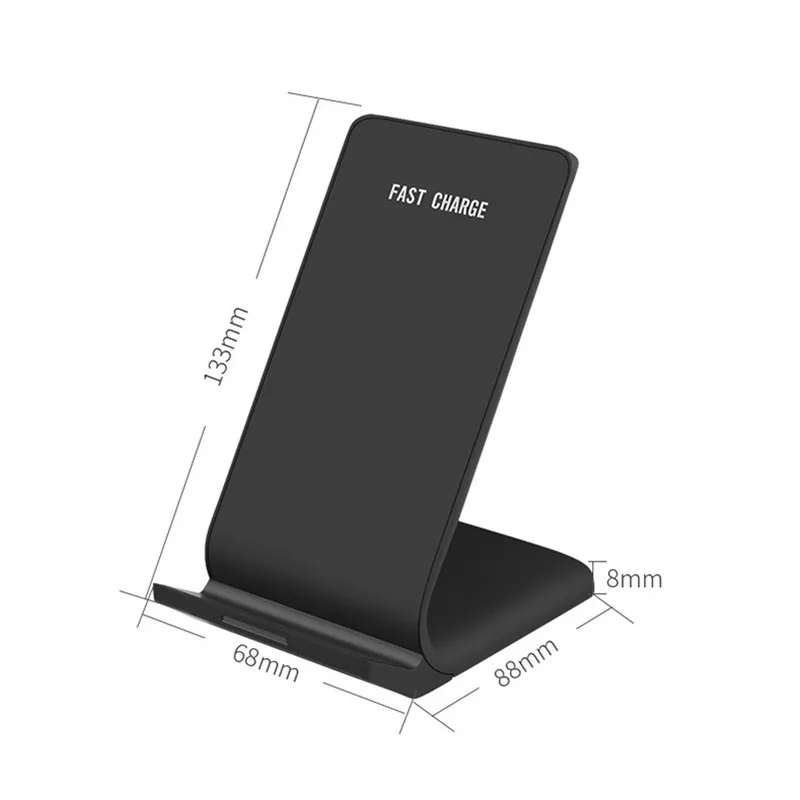 2 в 1 Qi Беспроводное Автомобильное зарядное устройство для iPhone X XS XR Samsung Galaxy S9