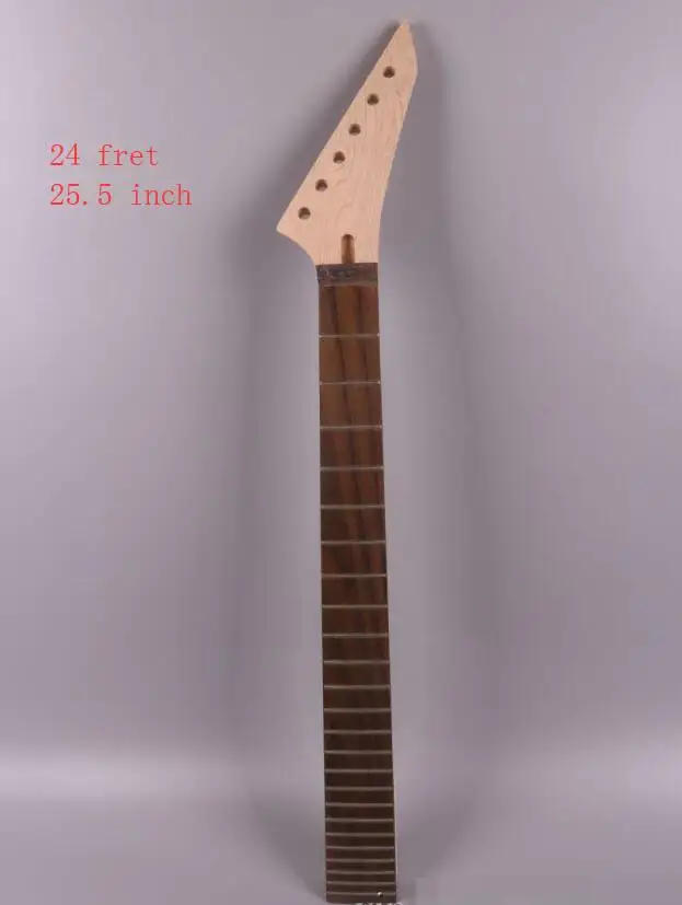 

Electric guitar neck replacement 24 Fret 25.5" guitar Fretboard Solid wood