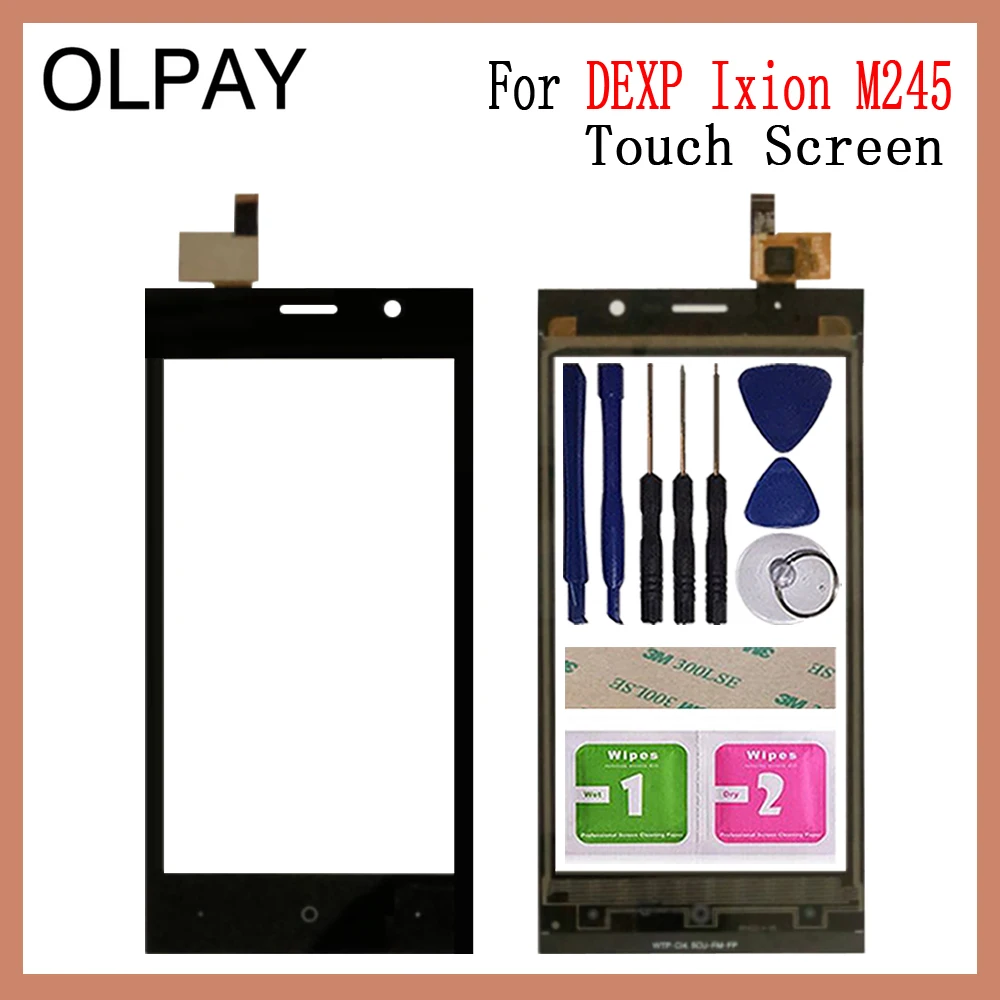 

4.5 inch Mobile Touch Screen Panel For DEXP Ixion M245 Touch Screen Digitizer Glass Sensor Tools Free Adhesive And Wipes