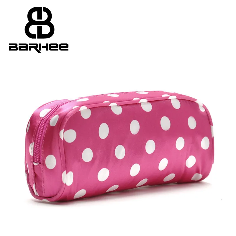 Весы поставки 5 шт./лот Несессер Женская косметичка для косметолога в горошек