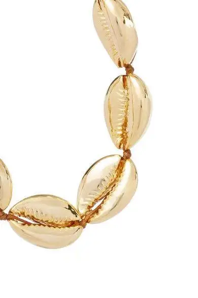 Маленькое ожерелье Puka из натуральной ракушки золотого цвета ракушек bff в стиле