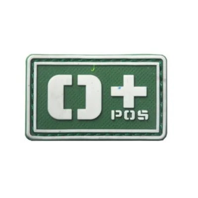 O1 Зеленый Сувенирный значок 3D ПВХ A+ B+ AB+ O+ Положительный A-B-AB-O-отрицательный кровяный Тип Группа патч наклейки нашивки для сумок - Цвет: O1