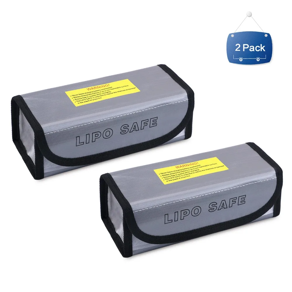NASTIMA 2 упаковки огнестойкая RC Lipo батарея Защитная сумка для зарядки и хранения