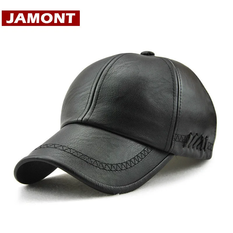 Бейсболка JAMONT мужская из экокожи Кепка Снэпбэк кепка для папы простой стиль