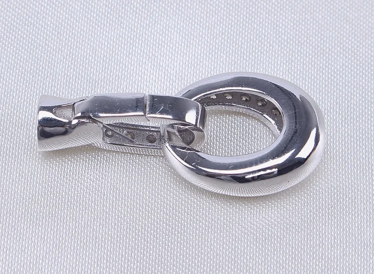 Серебро 925 формы Сердца пряжка Разъем Ювелирных Изделий для DIY Ожерелье Браслет