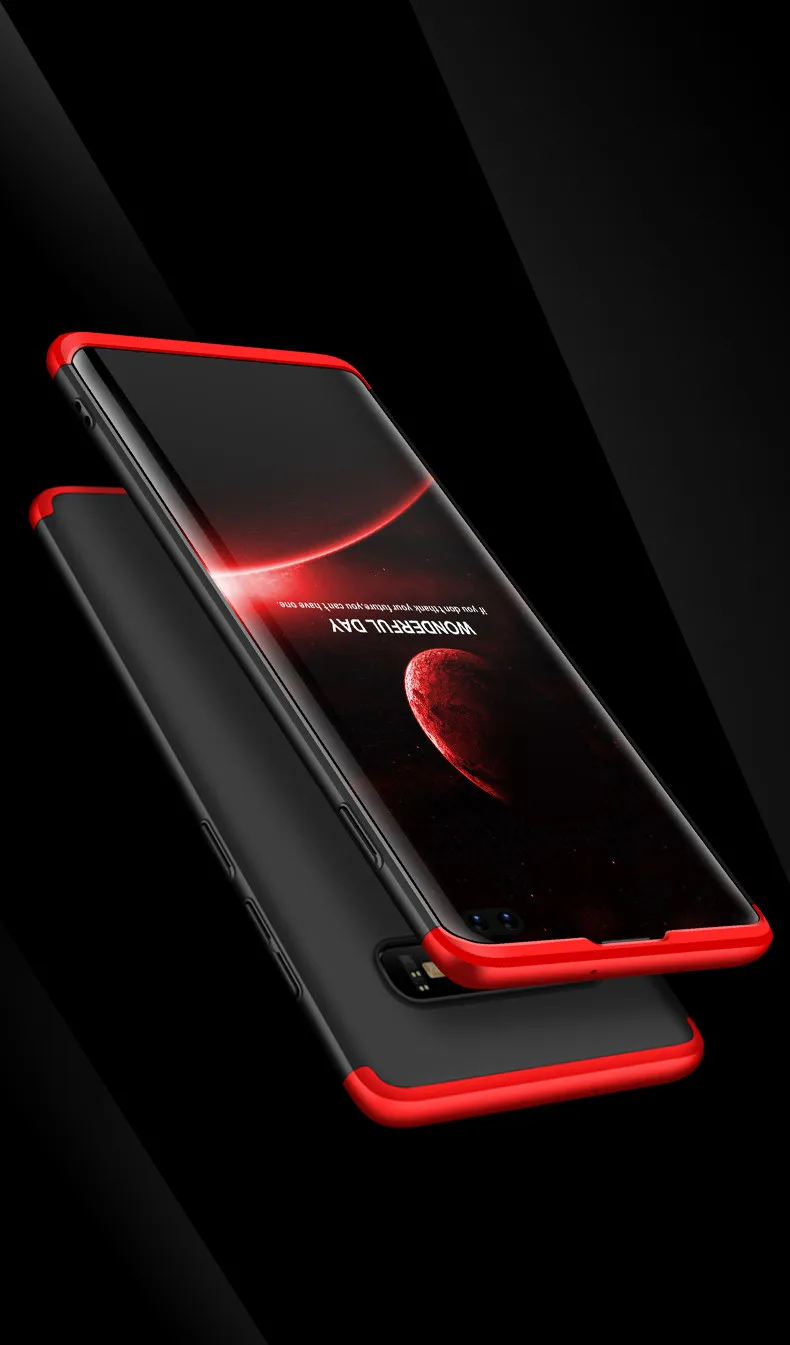 For Samsung s6 s7 s8 s9 s10 plus case GKK 360 Full Protection Hard Hybrid PC 3 In 1 Design Matte Cover shockproof Anti-fall |