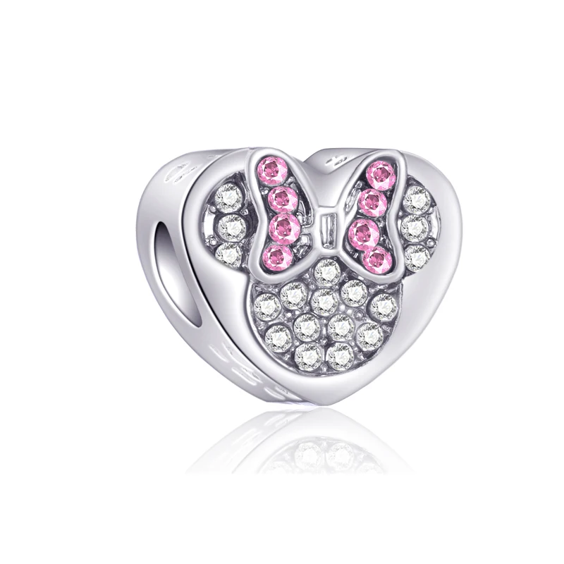 Европейские полые сердечки лист льва Микки миини бусины подходят для Pandora