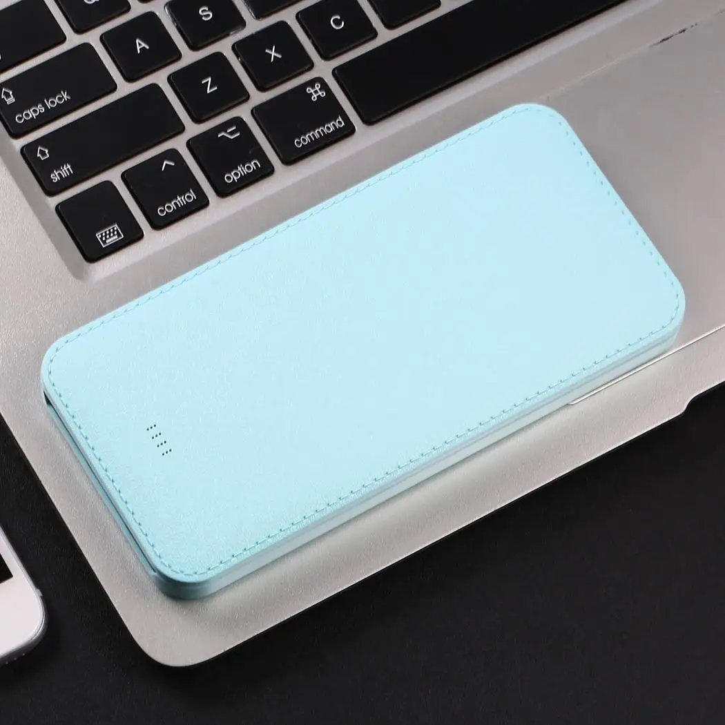 Ультратонкий внешний аккумулятор с двумя портами usb, внешний аккумулятор, внешний аккумулятор, чехол, полимерный литий-ионный аккумулятор, корпус
