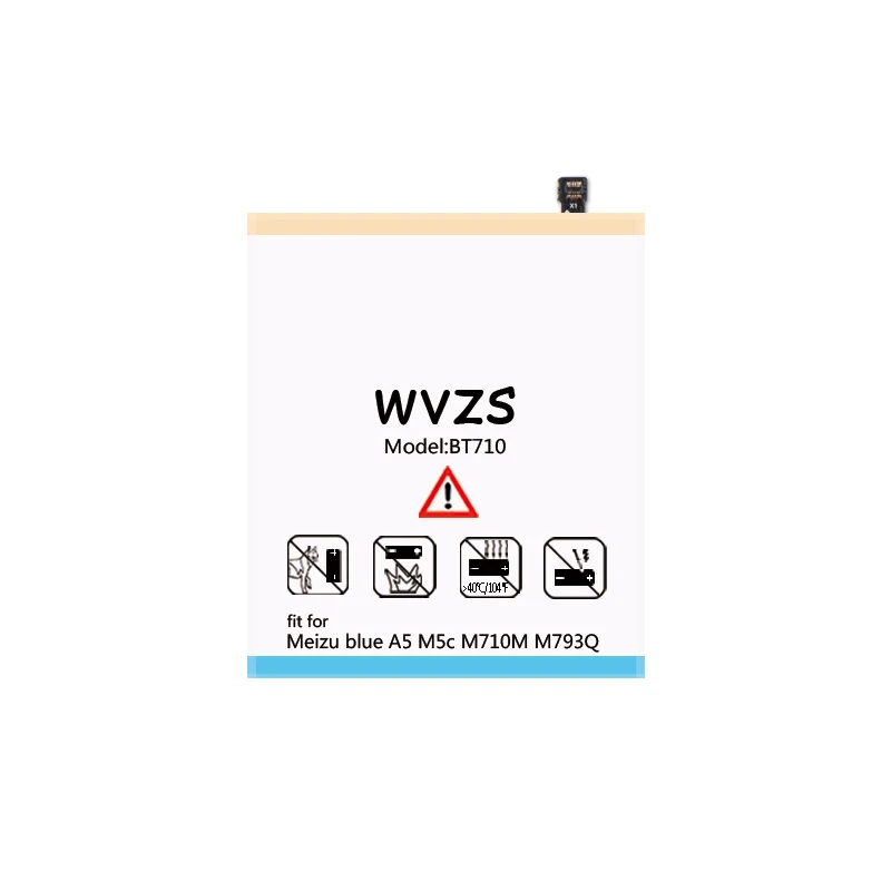 Wvzs 3600 mAh Li-Polymer Батарея BT710 для Meizu синий A5 M5c M710M M793Q Замена батарей | Мобильные