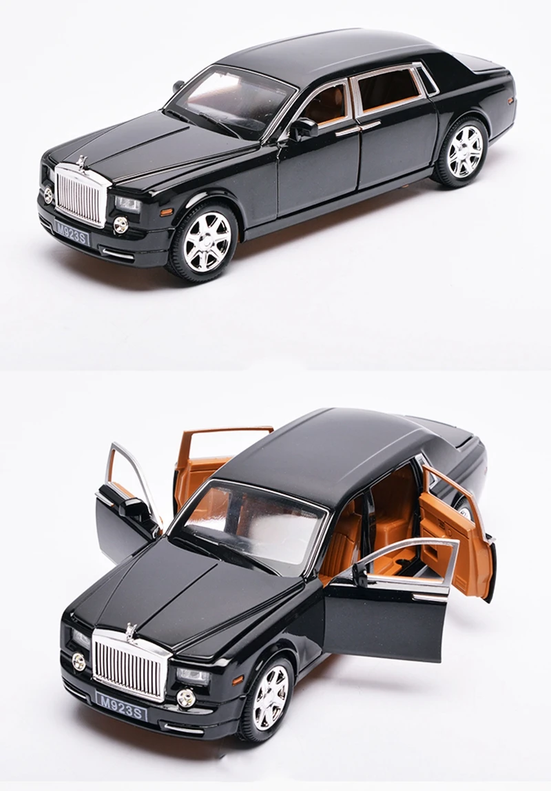 1/24 Rolls-Royce Phantom удлиненные Cohes литые под давлением литые модели автомобилей шесть дверной Светильник Модели отличная игрушка-Имитация Коллекция подарков