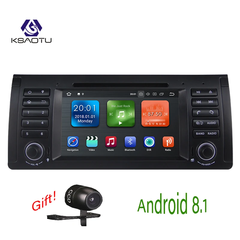 KSAOTU 7 &quotDAB + 4G Android 8 1 автомобильный DVD плеер SD GPS для BMW E53 E39|Автомагнитолы| |
