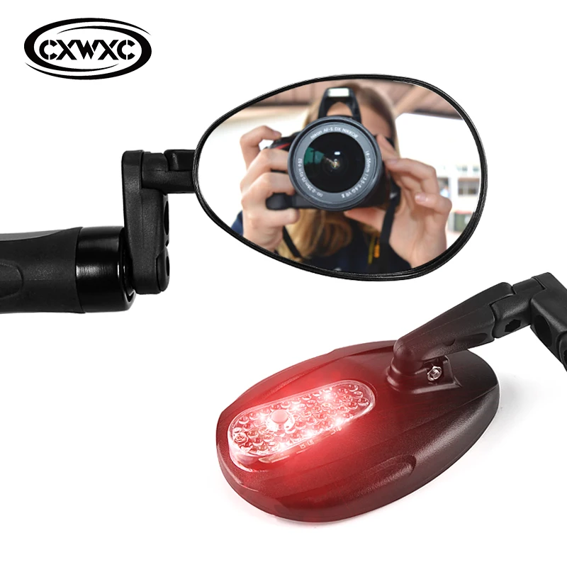 Выпуклая линза зеркало заднего вида для велосипеда 360 градусов вращающийся