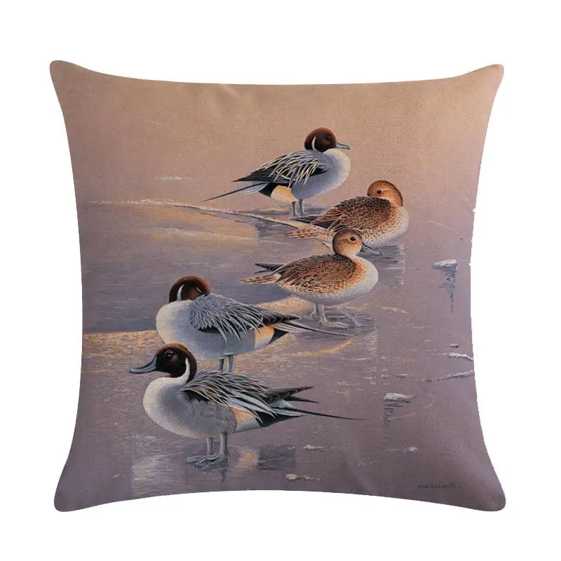 ZY30107 Чехлы для подушек 45*45 см kingfisher Birds, подушки с узором, декоративные наволочки для дома, дивана, офисного стула, декор ZY301 - Цвет: ZY30107