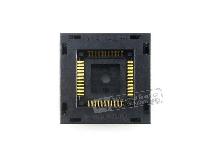 Части Yamaichi IC Тест гнездо адаптера IC201 1004 008 0.5 мм Шаг QFP100 TQFP100 FQFP100 PQFP100 пакет Размер