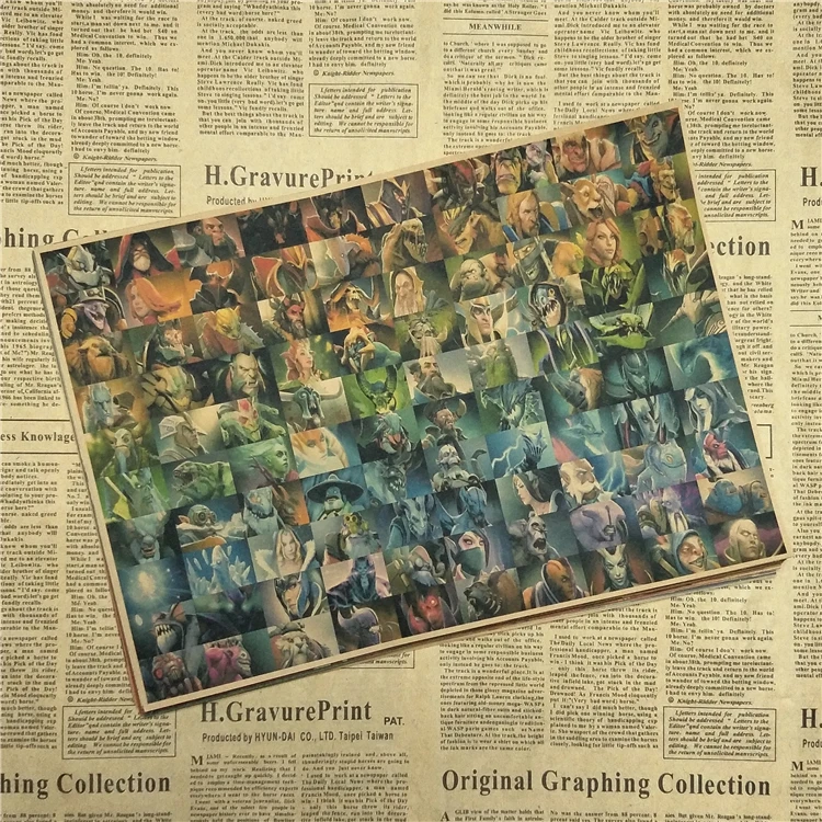 DOTA2 C украшение для дома крафт игра постер рисование ядра настенные наклейки