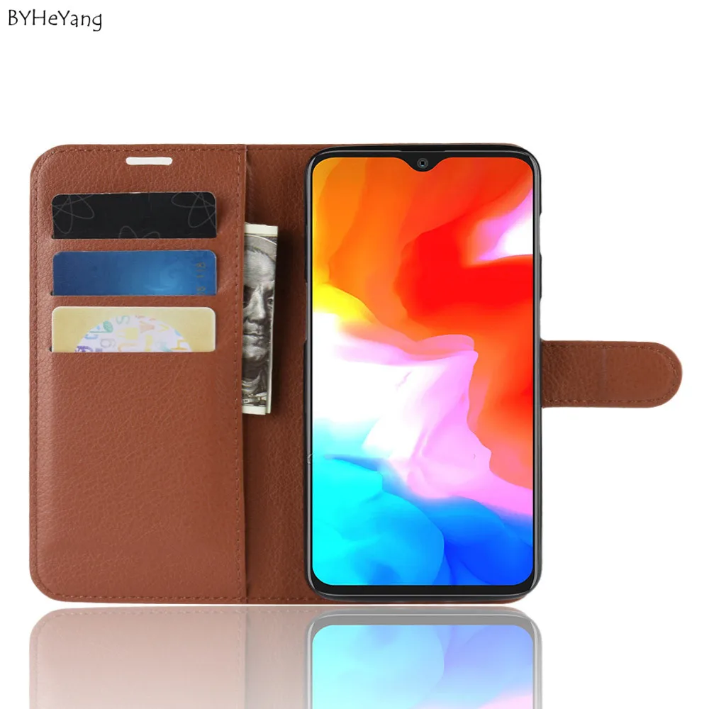 BYHeYang For Oneplus 6T Case Oneplus6T Cover Wallet PU Leather Back Phone One Plus 6t Flip Protective | Мобильные телефоны и