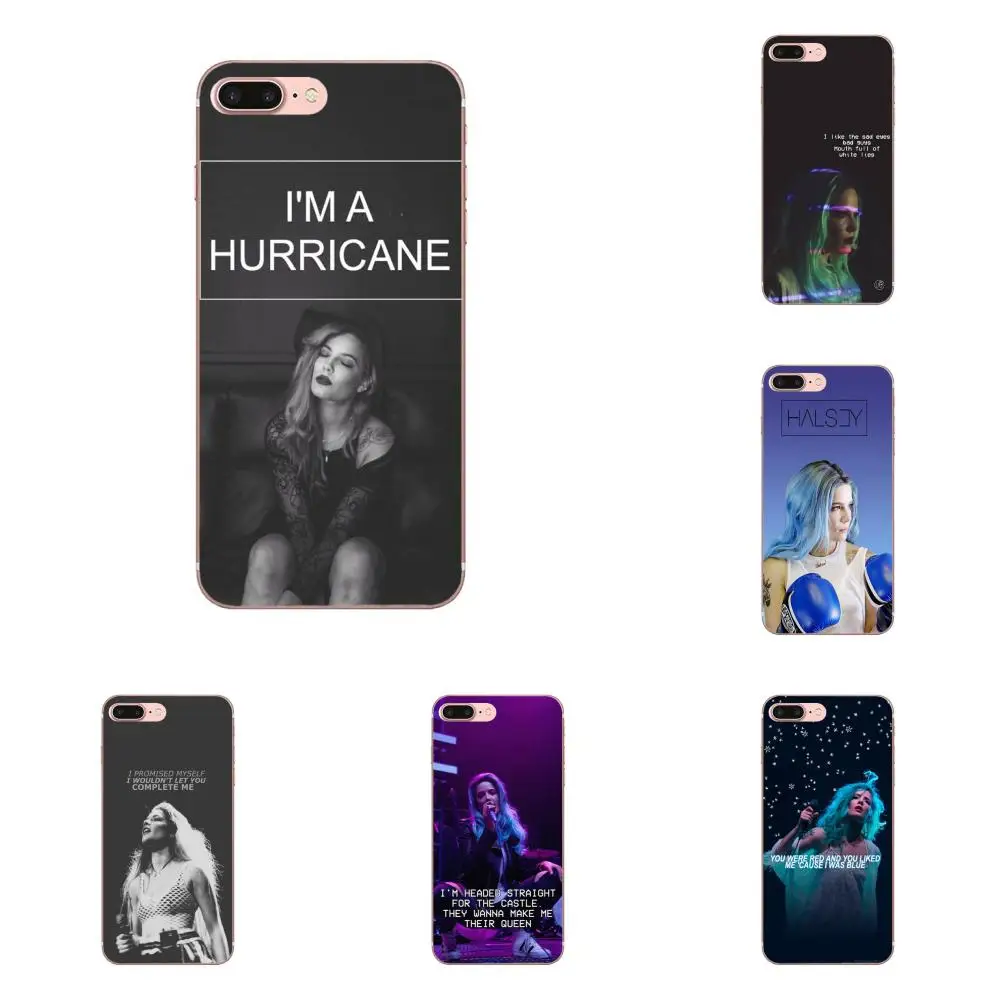Для Apple iPhone X XS Max XR 4 4S 5 5C 5S SE 6 6S 7 8 Plus Мягкий Силиконовый ТПУ прозрачный чехол Halsey