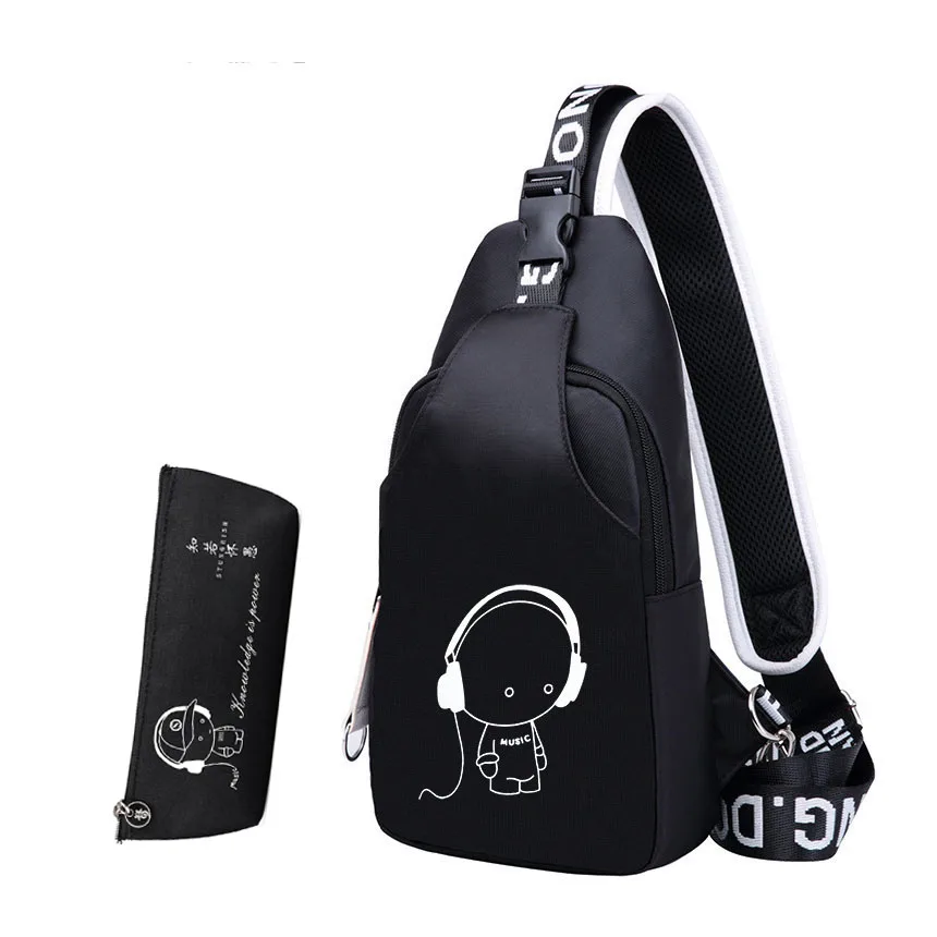 Сумка Кроссбоди для мальчиков и девочек легкая нагрудная сумка мессенджер
