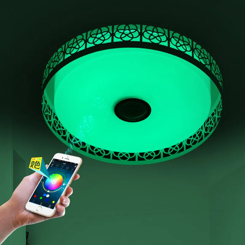 Bluetooth мобильный телефон музыка обещает диммерный светодиод для потолка огни 32