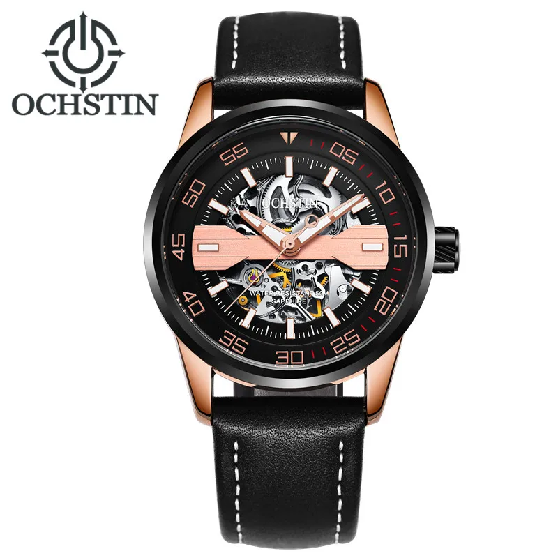 2019 Relogio Masculino OCHSTIN брендовые кожаные часы Tourbillon автоматические механические