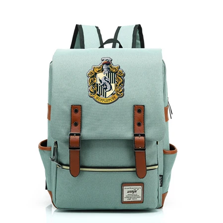 11 Магический Хогвартс Ravenclaw Слизерин Гриффиндор мальчик Девочка студенческая школьная сумка подростковые школьные сумки холщовый женский рюкзак мужской рюкзак - Цвет: 11