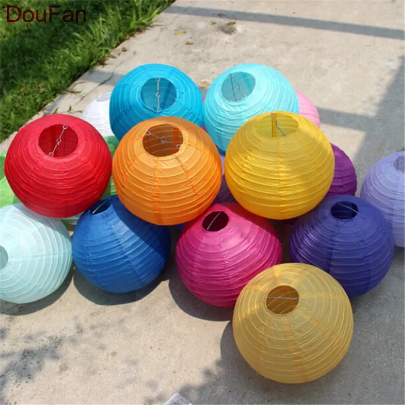 

1pc Round Chinese Paper Lantern Birthday Wedding Party decor gift craft DIY lampion white hanging lantern ball party supplies