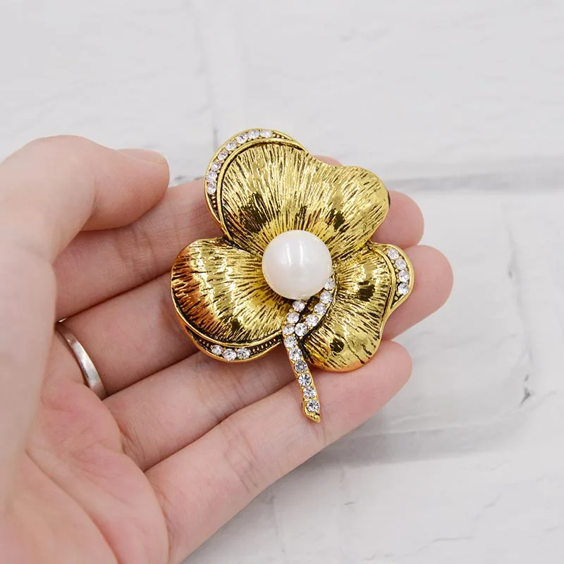 Женская винтажная булавка Стразы в дворцовом ретро-стиле | Украшения и