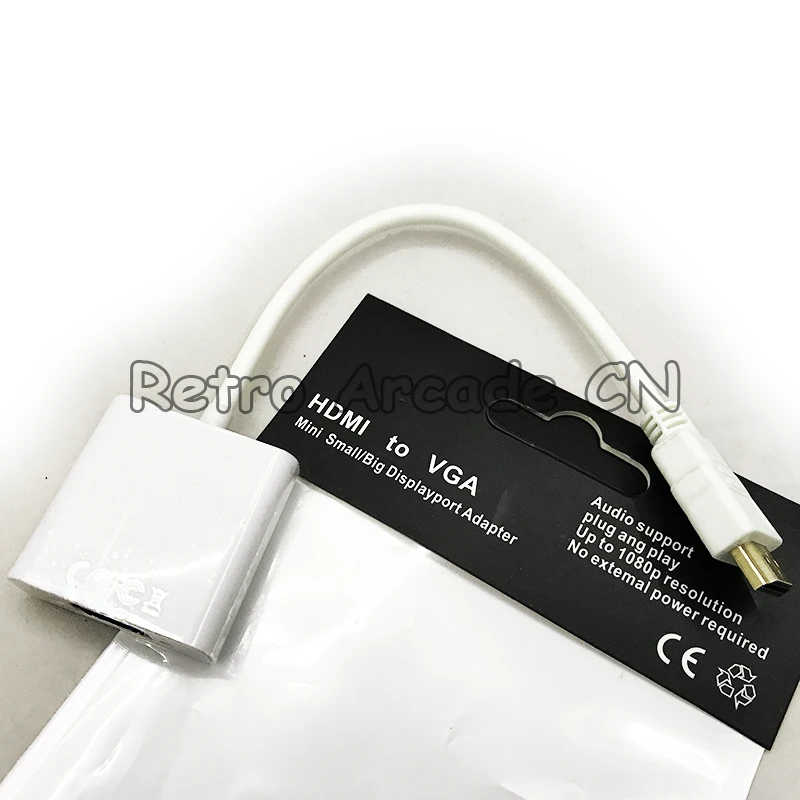 

HDMI TO VGA Adapter,Gold Plated High-Speed 1080P Active HDMI to VGA Converter Adapter Male to Female For arcade game machines
